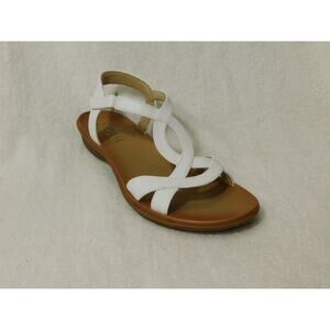 W630 SOUL Naturalizer White Solo Strappy Sandals Size 7.5 M